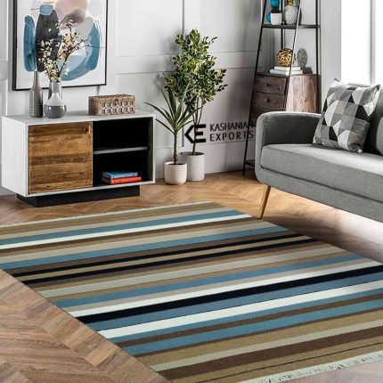 Handmade flatweave dhurrie by home decor centro