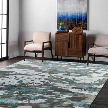 Abstract design handtufted woollen carpet by home decor centro