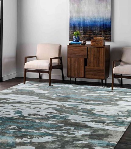 Abstract design handtufted woollen carpet by home decor centro