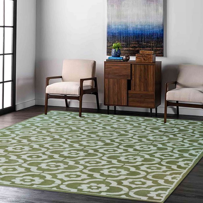 Flower pattern handtufted woollen carpet by home decor centro