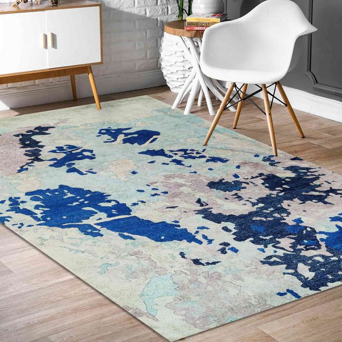 Abstract handtufted woollen carpet by home decor centro
