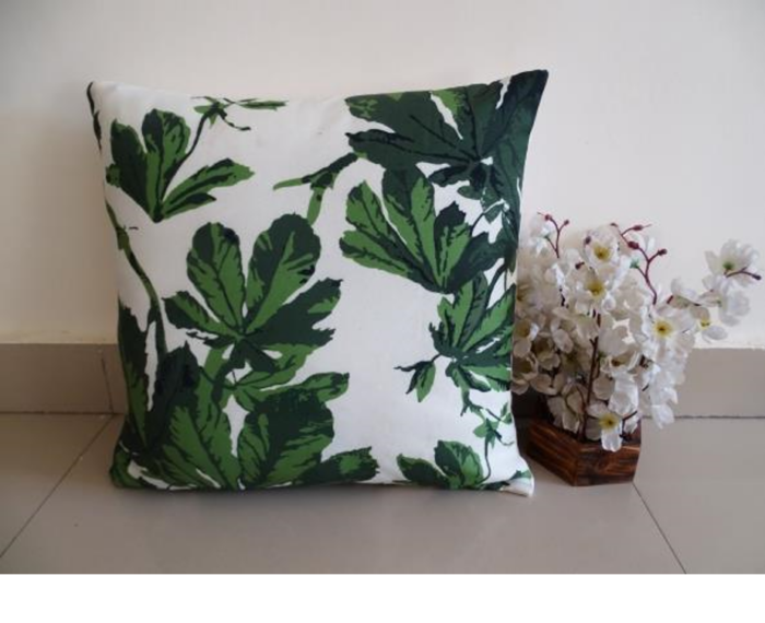 Designer green cushion cover